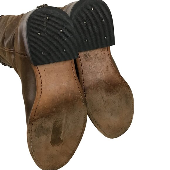 SENDRA 9177 Brown Studded Pull On Style Riding Boots - Picture 10 of 14